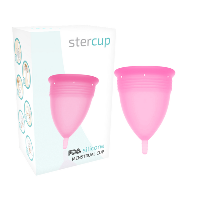 Cupă menstruală Stercup din silicon, mărimea S, roz