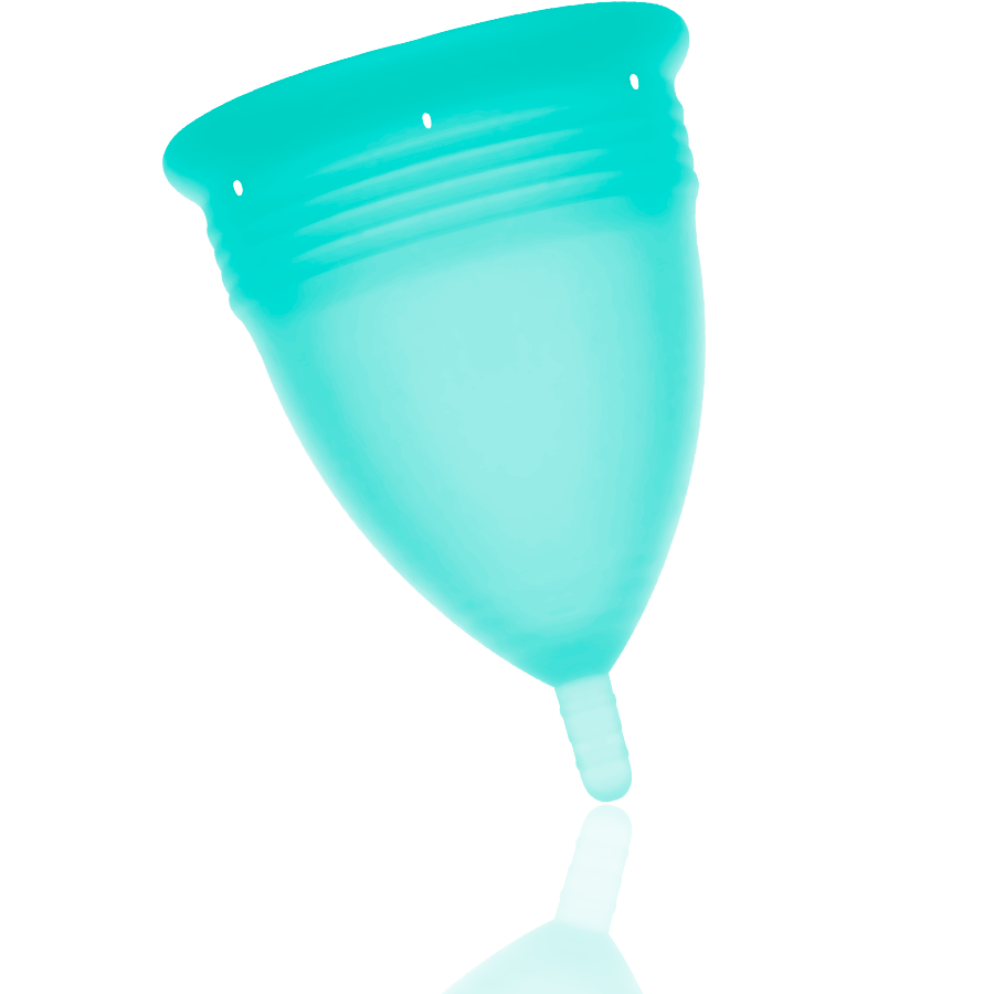 Cupă menstruală Stercup din silicon, mărimea S, turcoaz – imagine 2