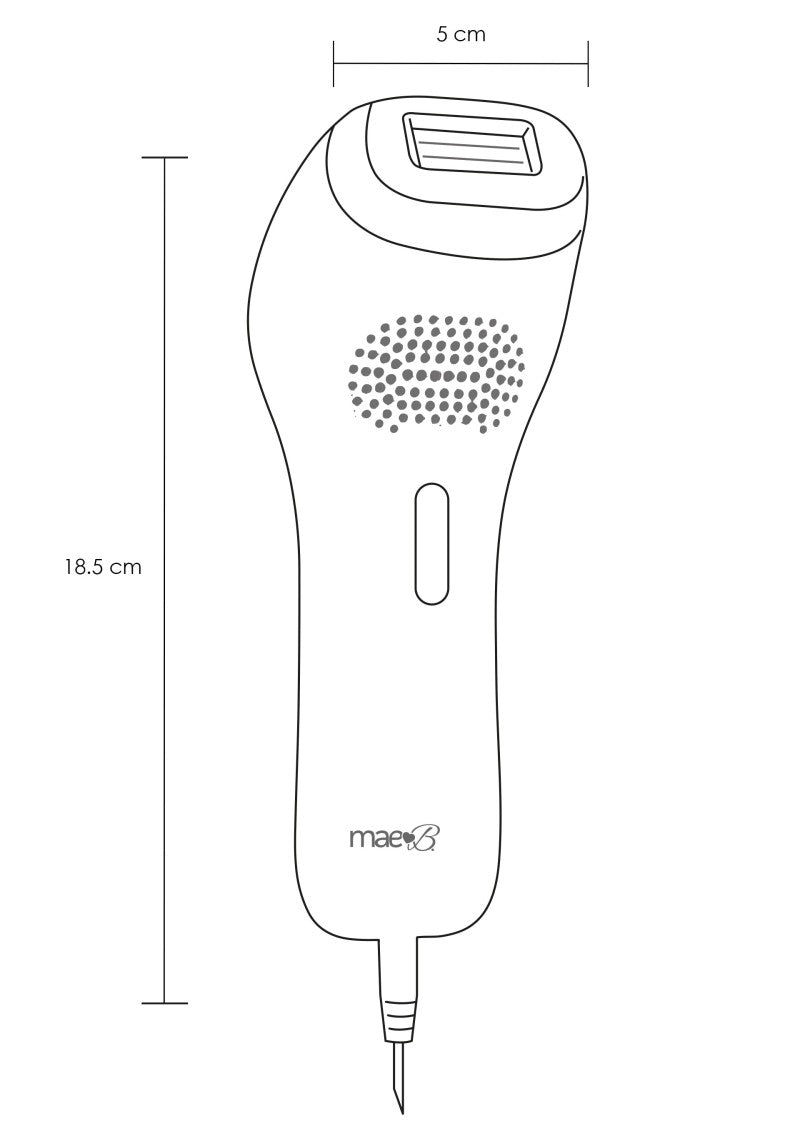 Epilator cu lumină pulsată IPL Mae B, 5 niveluri de intensitate – imagine 5