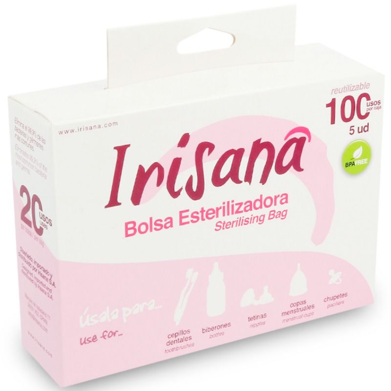 Pungi pentru sterilizare la microunde Irisana, 5 bucăți