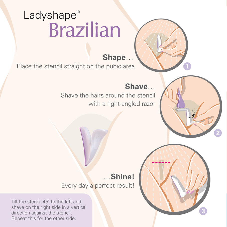 Șablon pentru epilare inghinală Ladyshape, model linie – imagine 3