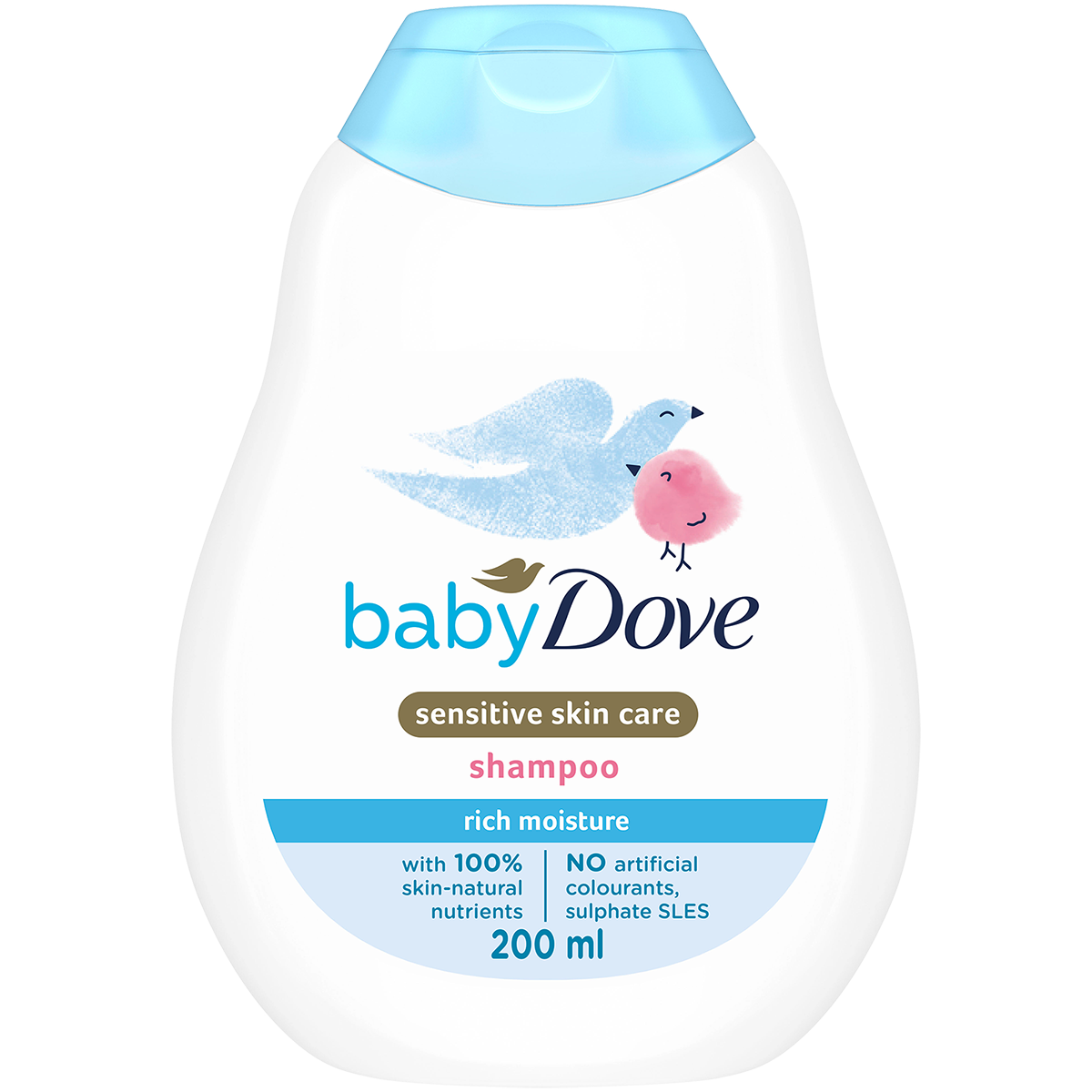 Șampon ultra-delicat fără lacrimi Baby Dove, 200 ml