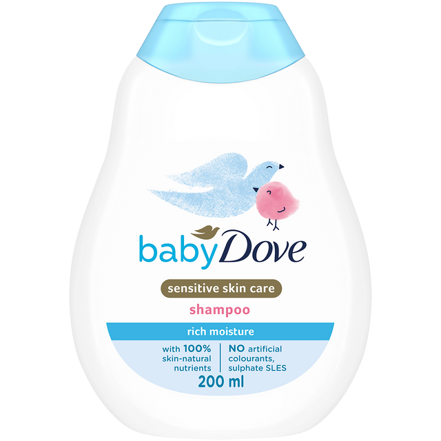 Șampon ultra-delicat fără lacrimi Baby Dove, 200 ml